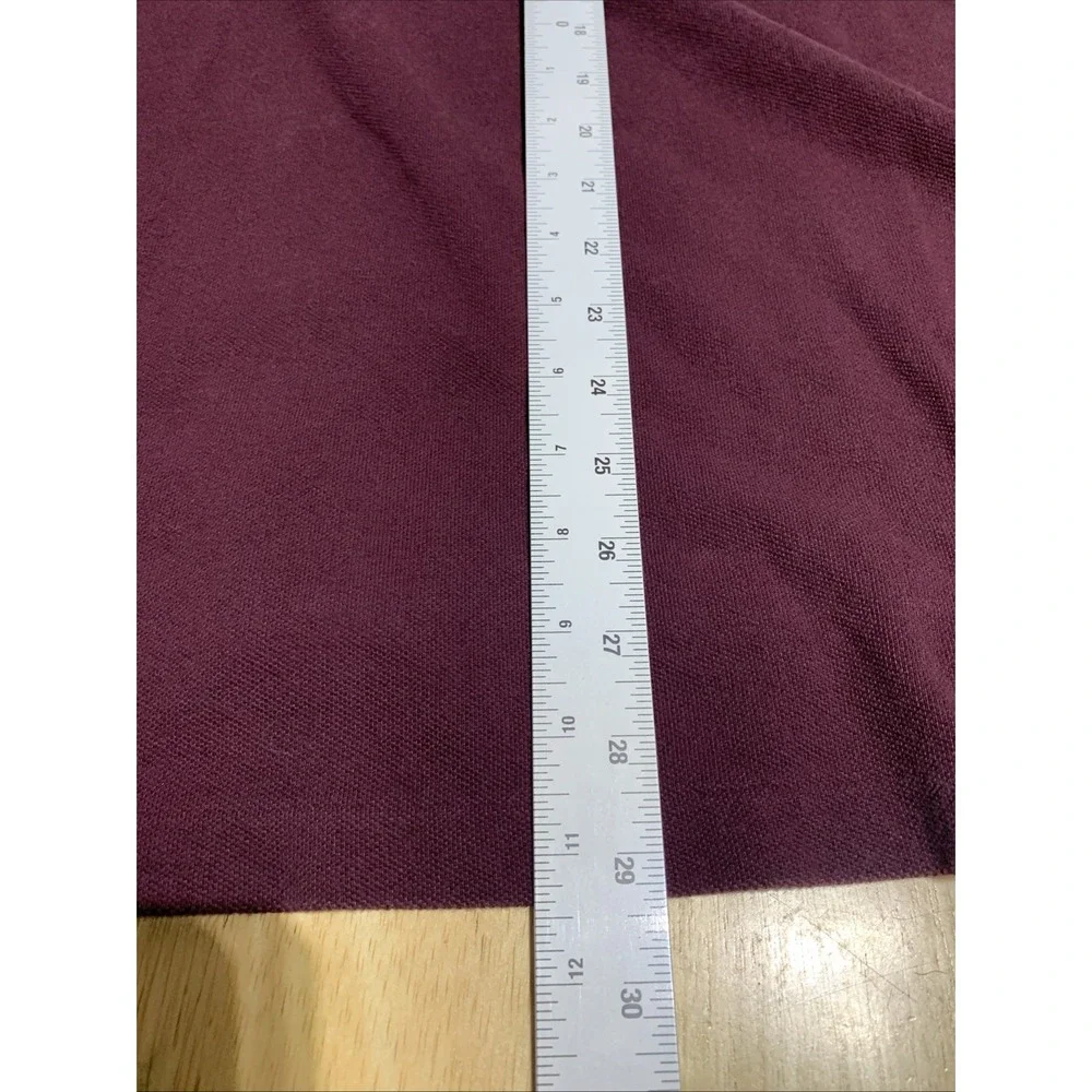 Vintage Polo Ralph Lauren Polo Shirt Large Burgundy Y2K Long‎ Sleeve Collared